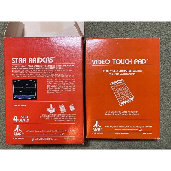 Atari 2600 Star Raiders 1982 + Touch Pad CX2660-1 Vintage Complete Game System!! - Picture 6 of 6